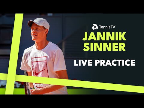 LIVE: Jannik Sinner Practice Live In Madrid!