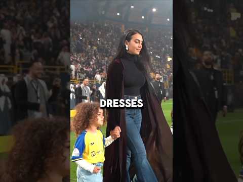 Why georgina not wear dresses When Ronaldo play Football โฝ #ronaldo #cr7 #football