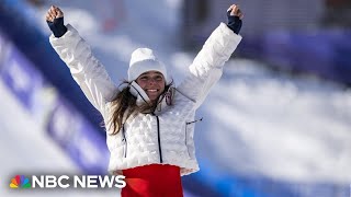 Ski racer Breezy Johnson wins first gold medal of the Milan Cortina Olympics
