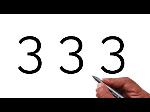 How to draw beautiful Design Video from 333 number | Easy Design Drawing Beginners -Number Drawing