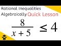 Rational Inequalities and Their Solutions