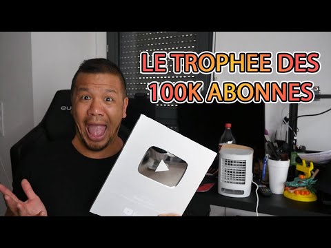 J'ai reçu le TROPHEE YOUTUBE des 100 000 Abonnés