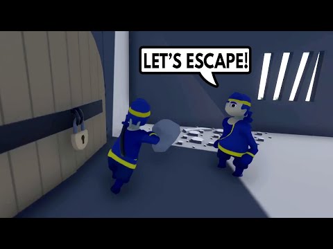 2 NINJAS PRISON BREAK in HUMAN FALL FLAT