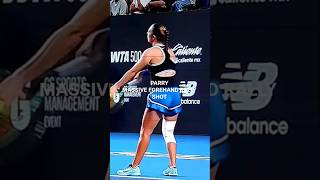 DIANE PARRY MASSIVE FOREHAND RALLY SHOT #shorts