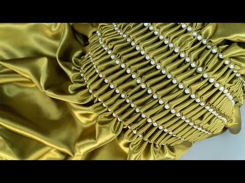 Easy Way to Smock Without Grids: Smocking in Fashion Design