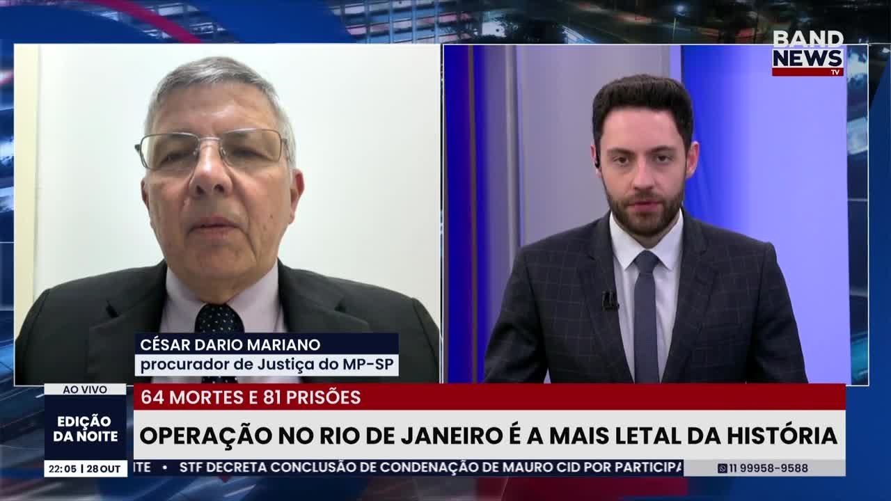Procurador fala sobre megaoperação no Rio de Janeiro