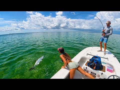 We battled thousands of mosquitoes in the everglades to catch tarpon & redfish! video thumbnail