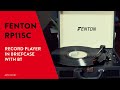 Fenton RP115C Black Briefcase Record Player & Spare Stylus