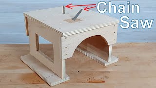 The Double Mini Table Chainsaw Machine