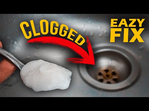 Unclog a bathtub or Kitchen Sink in seconds! Easy Fix to Clogged Sink
