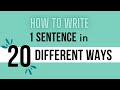 Exploring Sentence Variation Techniques