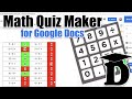 Math Quiz Maker Features and Functions
