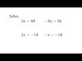 Solving Linear Equations and Verification