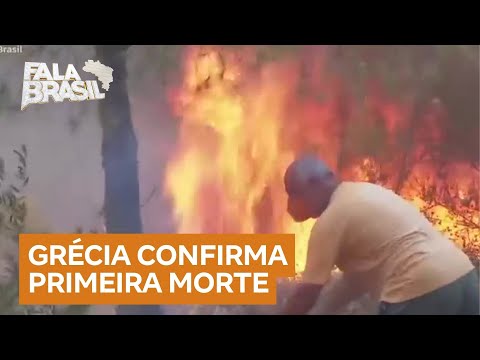 Grécia confirma primeira morte por incêndios no país