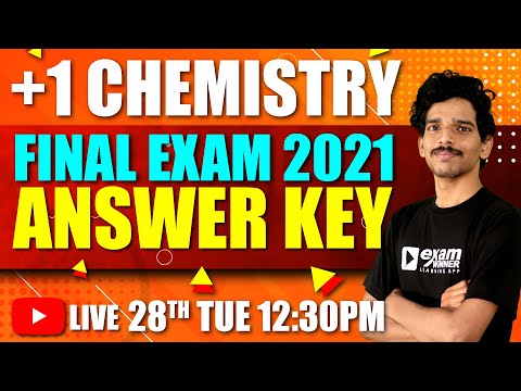 Plus one Chemistry Exam| Chemistry Answer key | Chemistry Focus Area | All Chapters | Model Exam Key