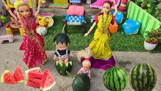 Barbie Doll All Day Routine Indian Village/Pinky Ki Kahani Part -505/Barbie Doll Bedtime Story||