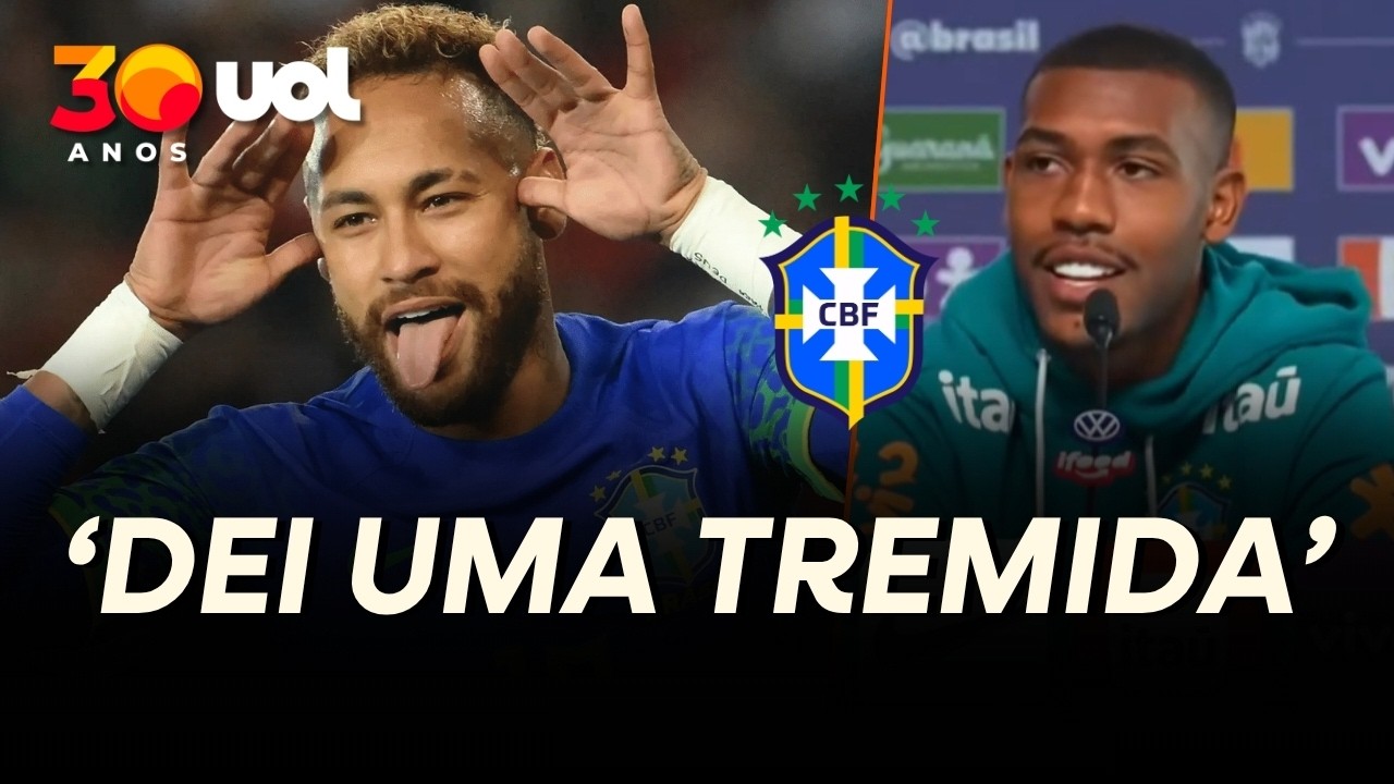 RAYAN FALA SOBRE ENCONTRO COM NEYMAR NA SELEÇÃO: 'DEI UMA TREMIDINHA, MAS FIQUEI MUITO FELIZ'