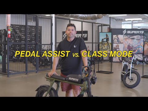 Pedal Assist vs. Class Mode-what's the difference?
