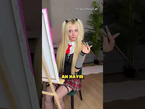 Kedisinin Portresini Çizemeyeceğini Sonunda Anladı.. ❗🐱 (CrazyShinyCat /YT)