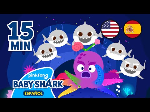 3 Canciones Infantiles Bilingües | inglés y español | Canciones Infantiles | Baby Shark en español