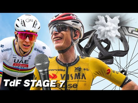 Is Visma Trolling Pogacar? + Almeida’s Tyre Blows Off Rim – Wild Ones TdF Stage 7 Highlights