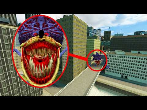 Un DRON capta a SHIN SONIC TAPES.EXE en la ciudad | Garry's Mod Sandbox