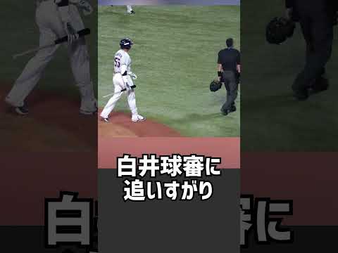 【白井球審もタジタジ】村上様vs白井球審!!