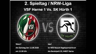 NRW-Liga 2. Spieltag Saison 2026/2027 VSF Herne 1 vs SK Hürth 1