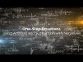 Solving One-Step Equations with Negatives
