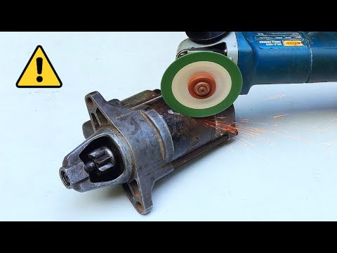 Do Not Throw Away your Car Starter Motor - 12v 200 Amp DC Motor Reuse DIY