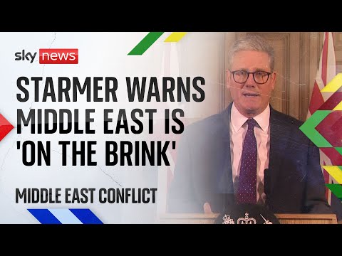 PM says UK 'stands with Israel' in wake of Iran's attack and warns Middle East is 'on the brink'