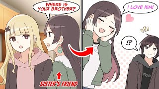 【Manga dub】A Beautiful Model who's a friend of My Sister Came to My House for the One Reason