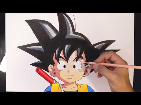 Cómo dibujar a Goku Niño Fácil | Dragon Ball Daima | Tutorial de dibujo paso a paso