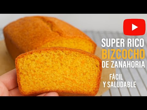 El Bizcocho de Zanahoria Más Rico, Fácil y Saludable ¡Te va a Encantar!