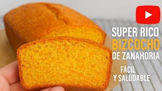 El Bizcocho de Zanahoria Más Rico, Fácil y Saludable ¡Te va a Encantar!