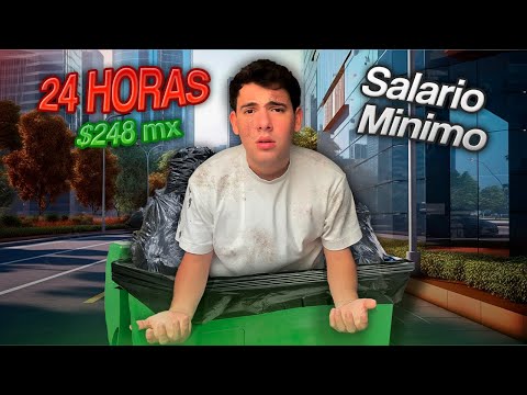 SOBREVIVIENDO 1 DÍA con el SALARIO MÍNIMO de México | Luis Rios