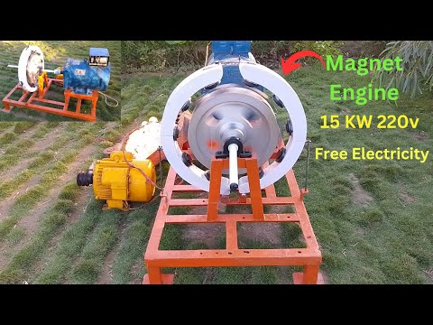 DIY Magnet Engine Build a 15KW Free Energy Generator at Home Real Magnet Engine 220v 15KW