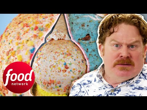 Will Casey Be The 1st Person To Defeat This 5.5LB Ice Cream Challenge? | Man V Food