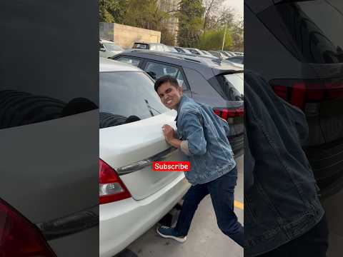 Learn how to remove your car. Stuck between two vehicles in parking lot￼. #indiandriveguide