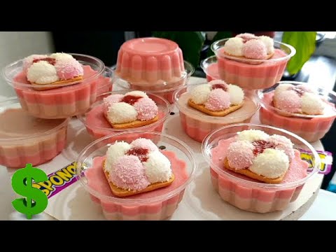 POSTRE de GALLETAS SPONCH en vasitos FÁCIL Y RÁPIDO SIN HORNO para Vender!!!(GELATINA DE SPONCH)