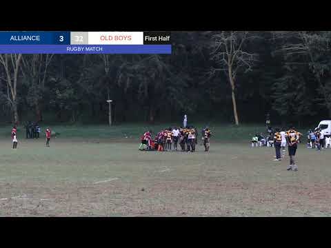 RUGBY MATCH BETWEEN ALLIANCE HIGH SCHOOL TEAM AND OLD BOYS ALLIANCE TEAM