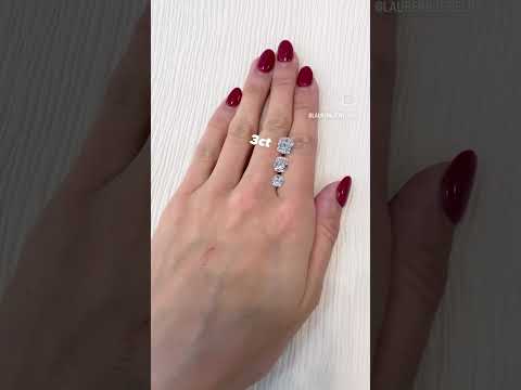 Antique Cushion Carat Sizes on the Hand