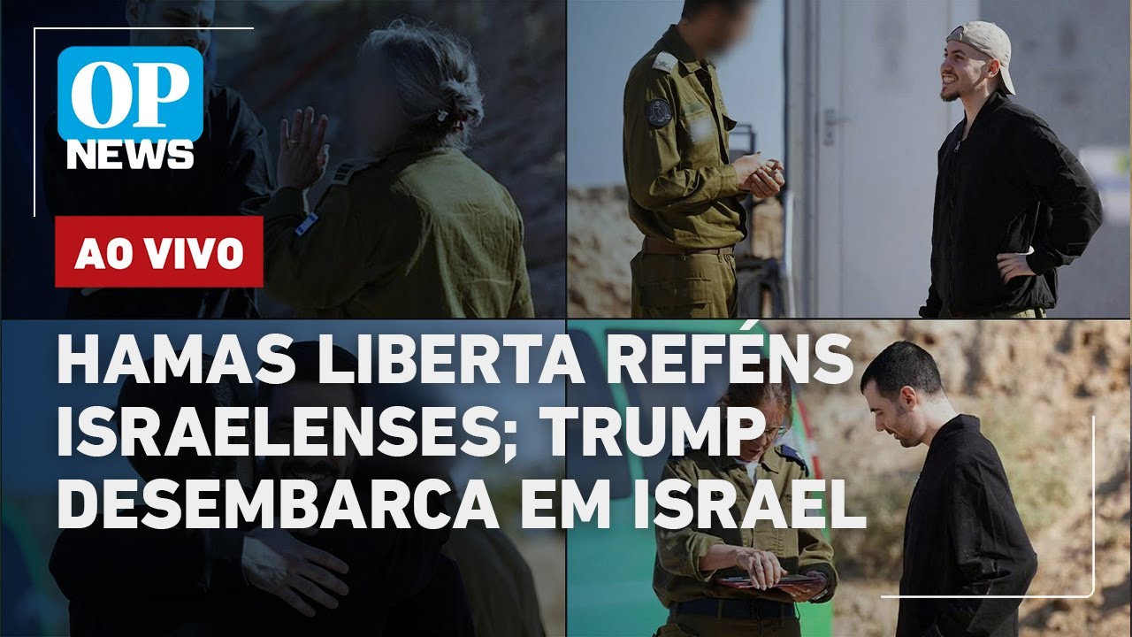 🔴AO VIVO: Hamas liberta reféns israelenses; Trump desembarca em Israel e garante que guerra acabou