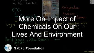 More On Impact of Chemicals On Our Lives And Environment