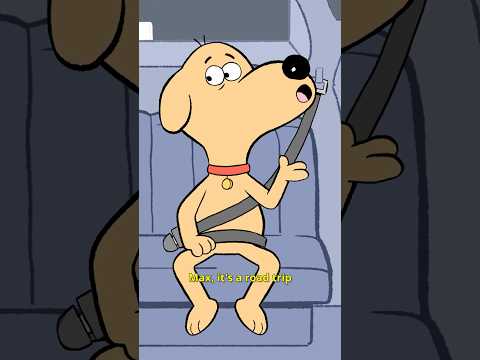 Road Trip🐈‍⬛🐕 #animation #funnyvideos #animals #comedy #cartoon