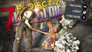【7DTDMOD】禁断のレベル上げ採掘で強くなって”突然変異サンプル”を集めるぞ！「7 Days to Die ProjectZ」実況プレイ #9