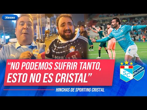 "ESTO NO ES CRISTAL": HINCHAS DE SPORTING CRISTAL EXIGEN MÁS pese a triunfo sobre BOLIVAR