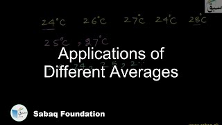 Applications of Different Averages