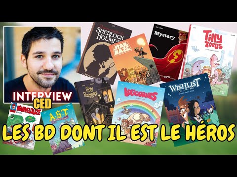 CED, un auteur de bandes dessinées qui se nourrit de ses activités artistiques.