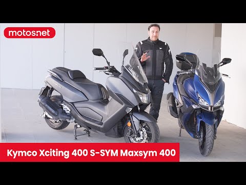 Comparativo Kymco Xciting S 400 TCS vs. SYM Maxsym 400 / Prueba / 4K / Motos.net